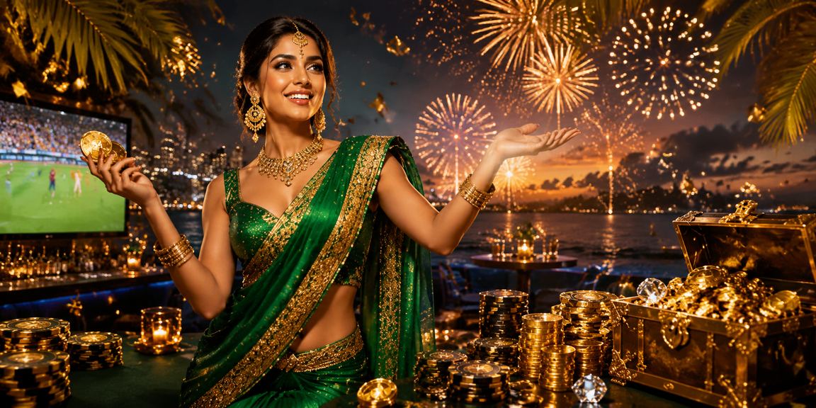 Indian woman using smartphone to perform mobile banking for betting